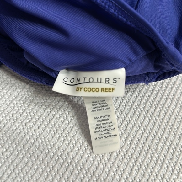 Coco Reef Contours Appeal Shape-wear One Piece Swimsuit 14/38D Cross-Over Tie - Picture 16 of 16